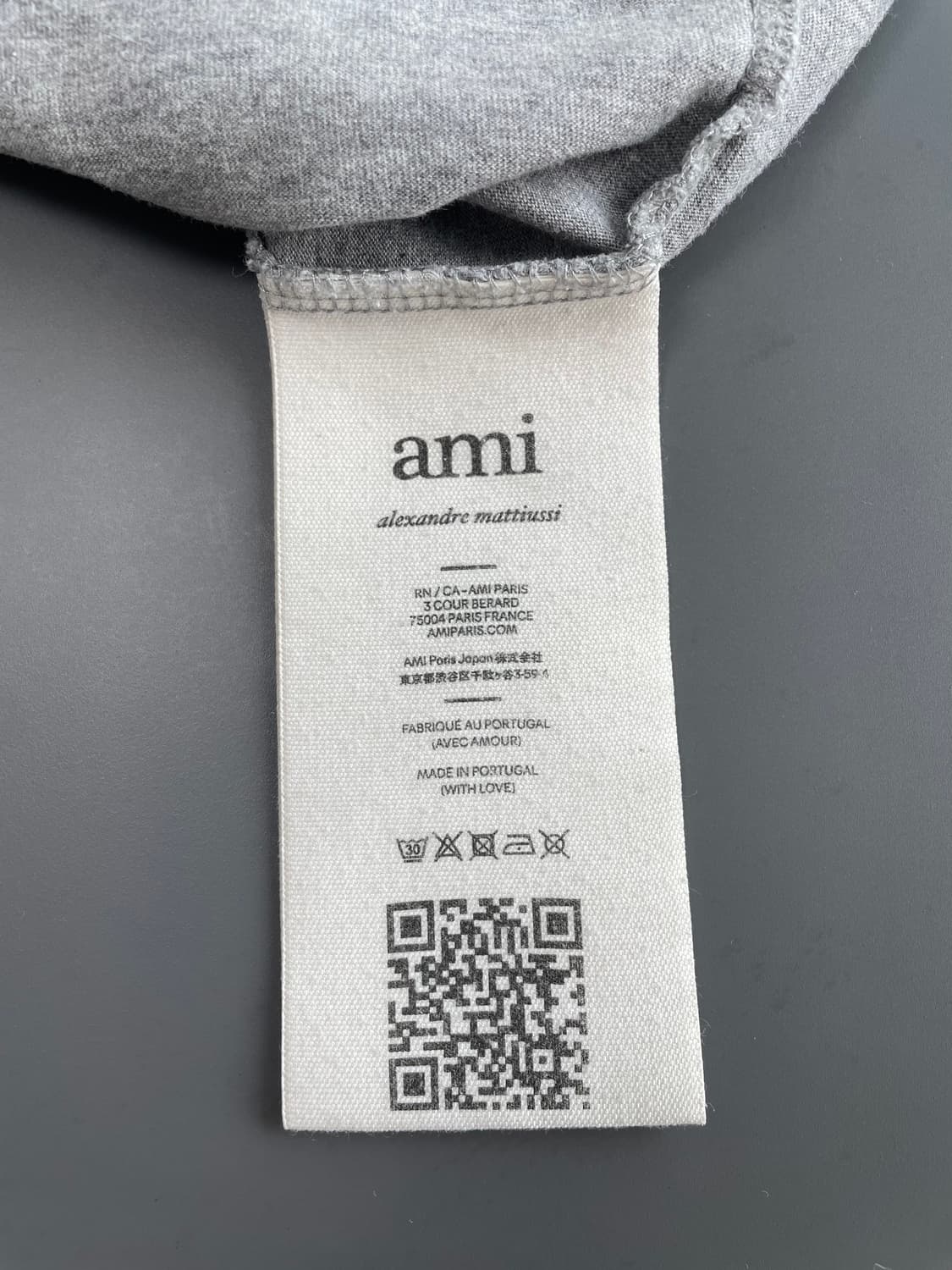[XXXL] AMI 아미 스몰로고 자수 반팔 티셔츠 상품이미지8