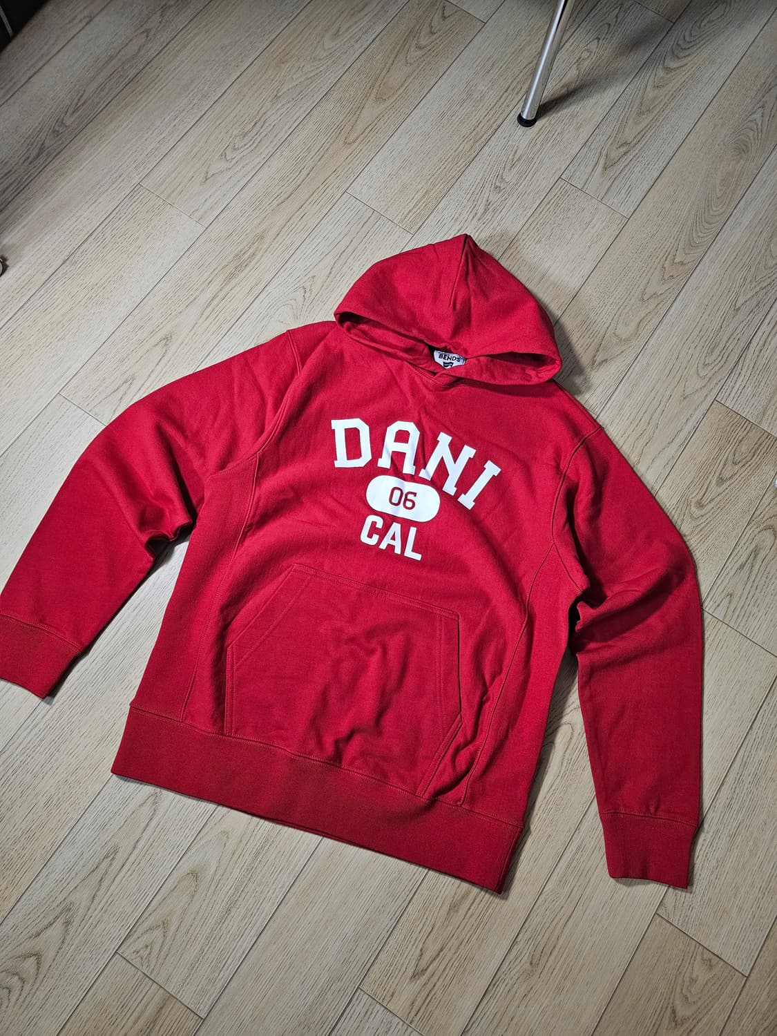 bends 리버스위브 후드 레드/m 상품이미지1