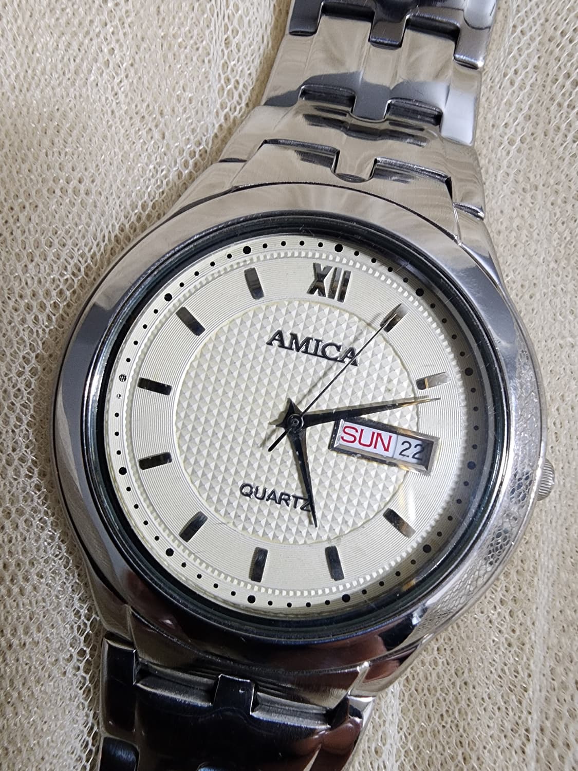 AMICA 아미카 데이데이트 메탈 시계 쿼츠 상품이미지7
