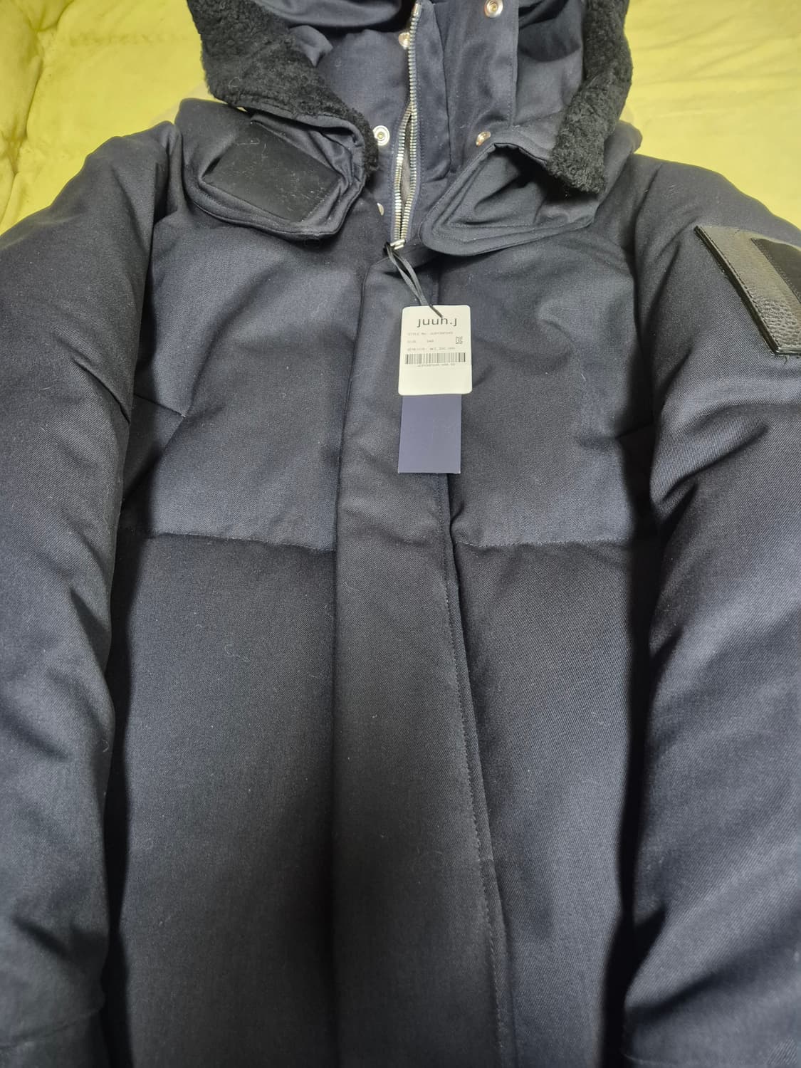 준지 16fw 오버핏 다크네이비 롱패딩 상품이미지2