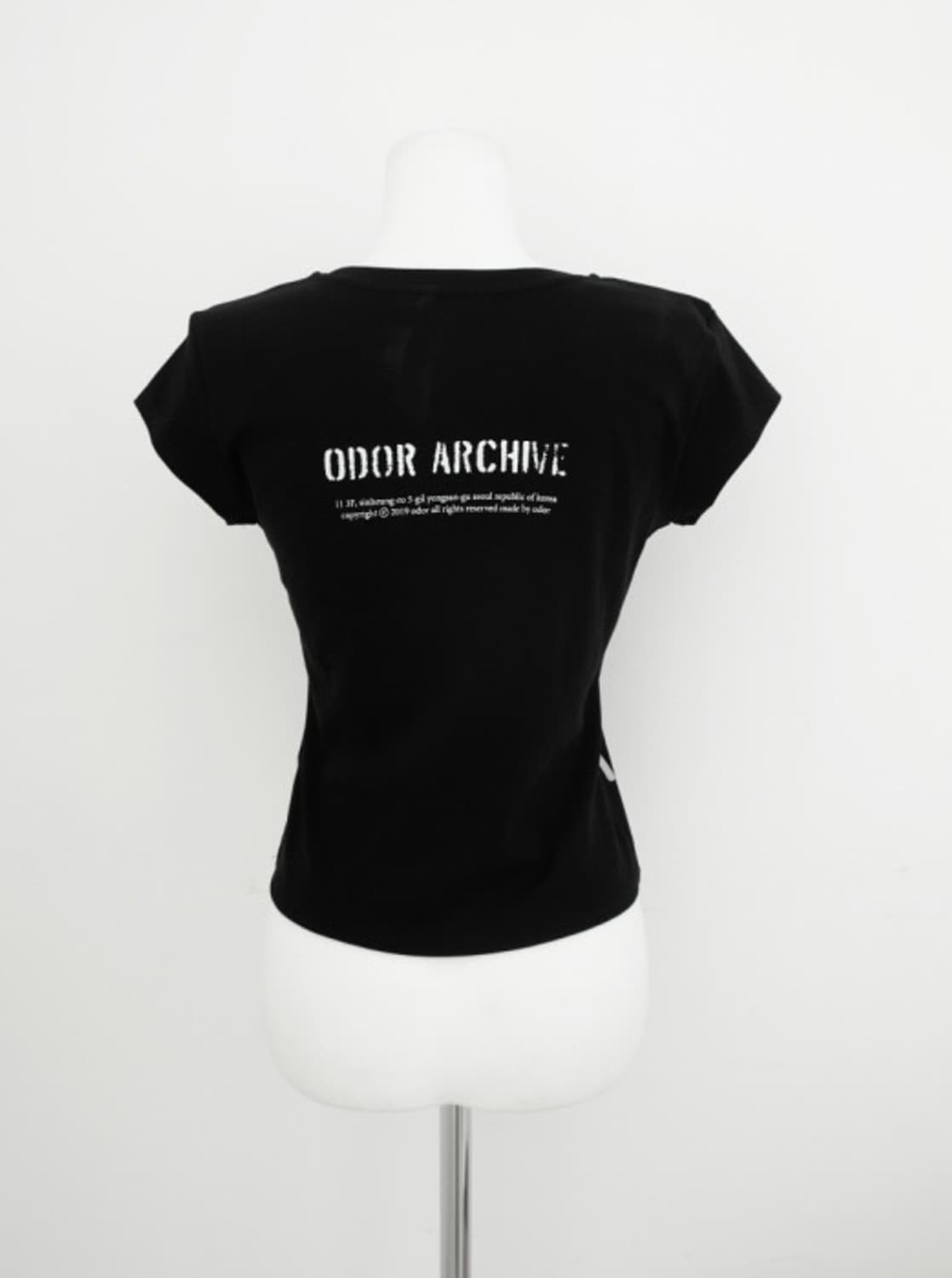 Odor archive baby tee black 상품이미지2