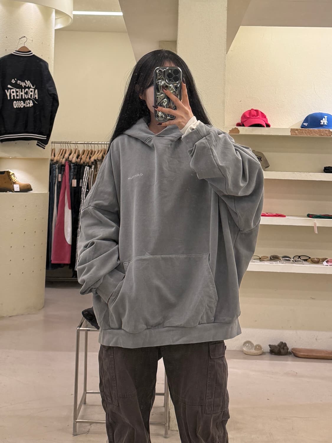 그레일즈 로고 후드티 U1344 상품이미지1