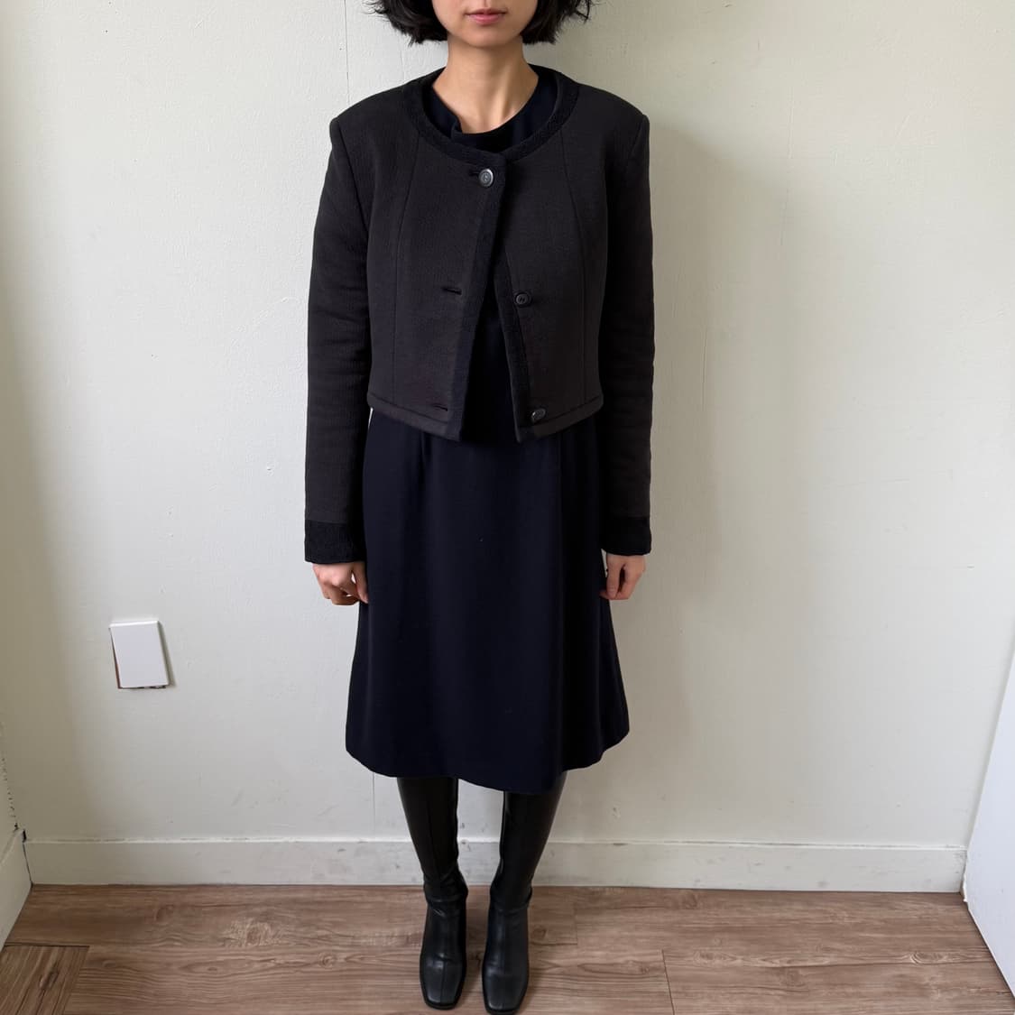 샤넬 유니폼 트위드 자켓 상품이미지2