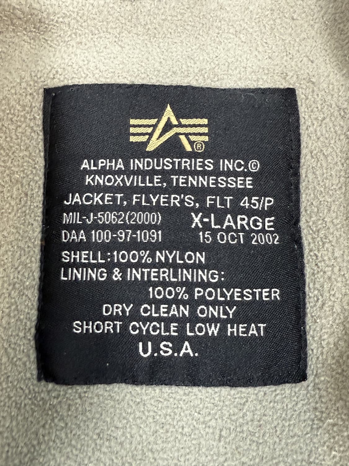 알파인더스트리 U.S.A.F 타입 CWU-45/P 자켓 상품이미지5