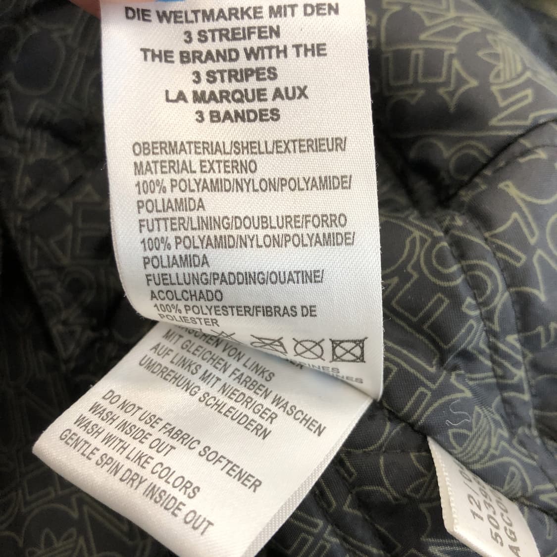 아디다스 00s 백로고 카키 봄버점퍼 S  상품이미지7