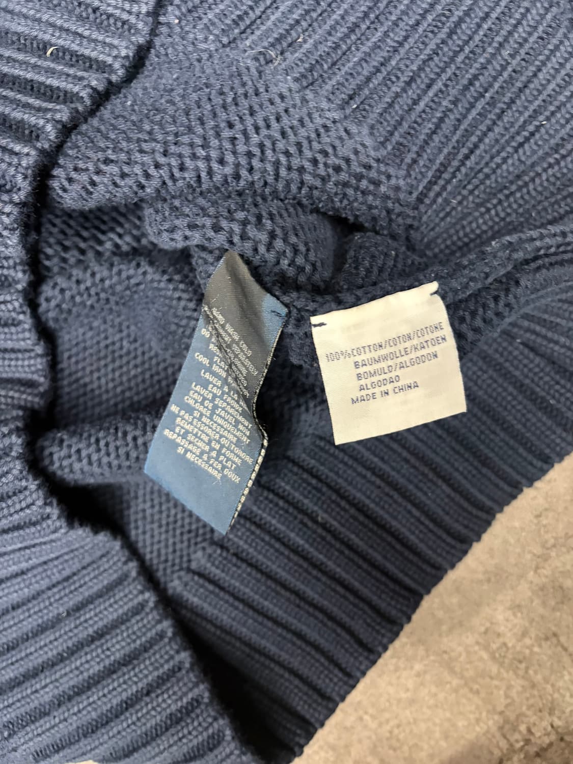 90s 폴로 랄프로렌 성조기 니트 네이비 상품이미지8