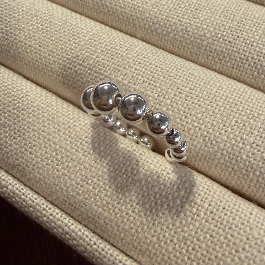 새상품 여성 신주 구슬 오픈링 반지 겸용 귀찌 상품이미지6