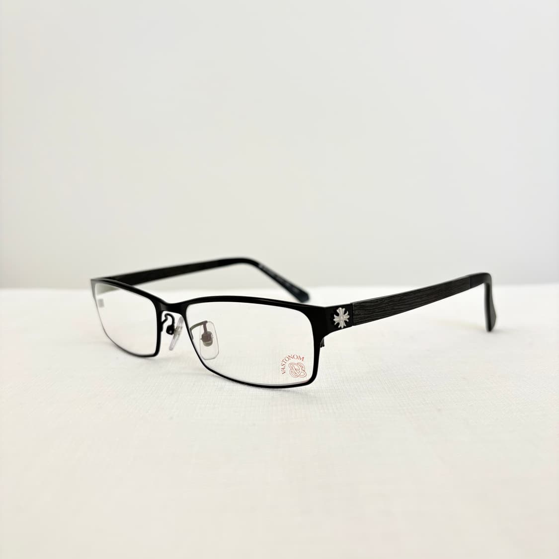 VASTONOM 매트블랙 사각 빈티지메탈테 상품이미지2