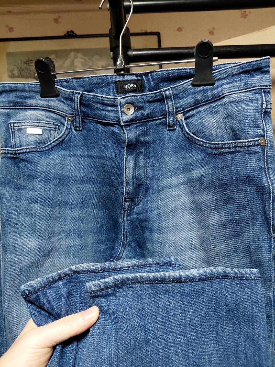 [휴고보스]일본판 MAINE 레귤러핏 스트레치 데님 청바지 32사이즈  상품이미지9