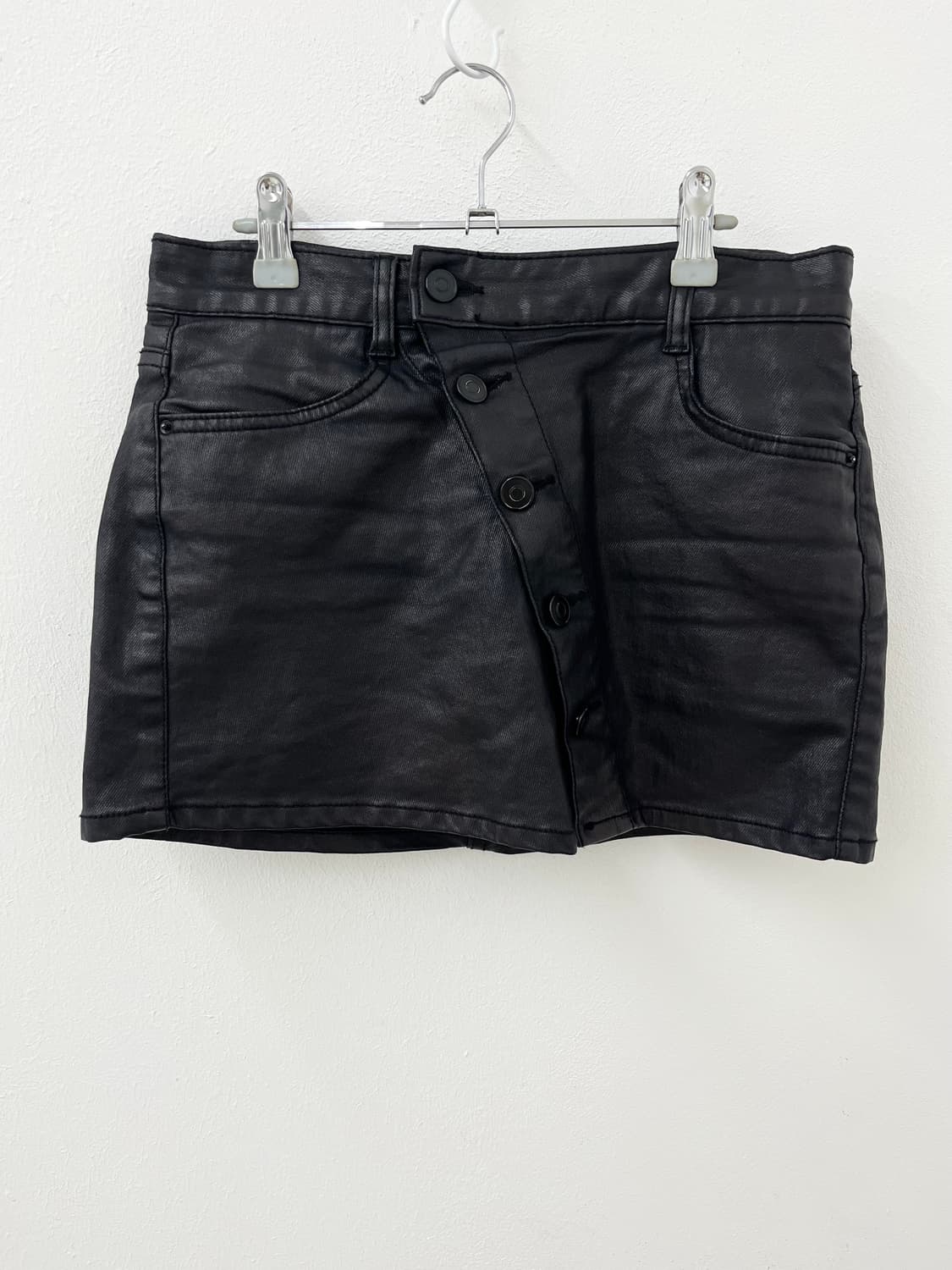 VINTAGE black denim skirt 상품이미지2