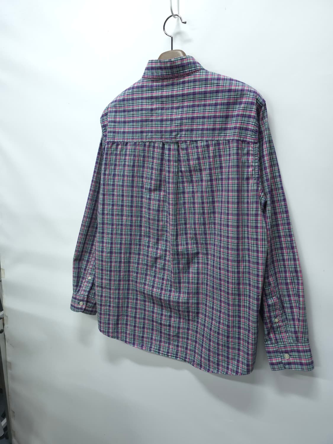 챕스 체크 패턴 버튼다운 빅셔츠(~110) 상품이미지8