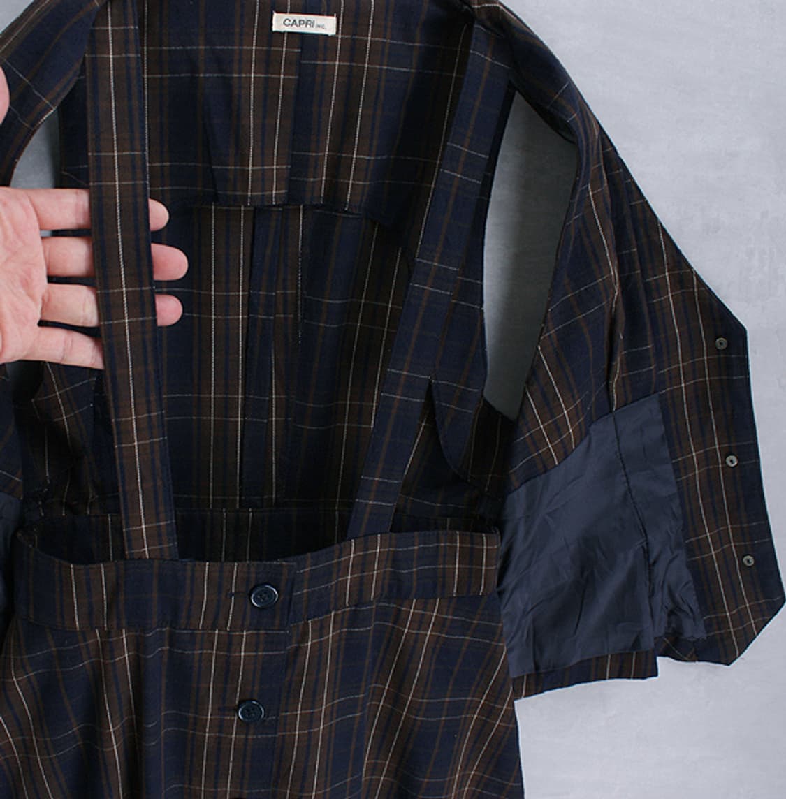 CAPRI _ check vest ops _S4397 상품이미지6