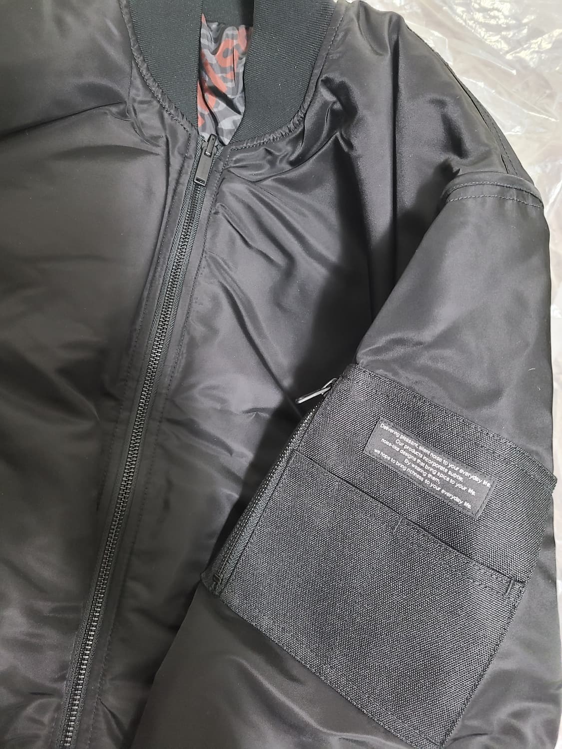 GU x 언더커버 리버시블 블루종 ma1 (블랙, M) 상품이미지4