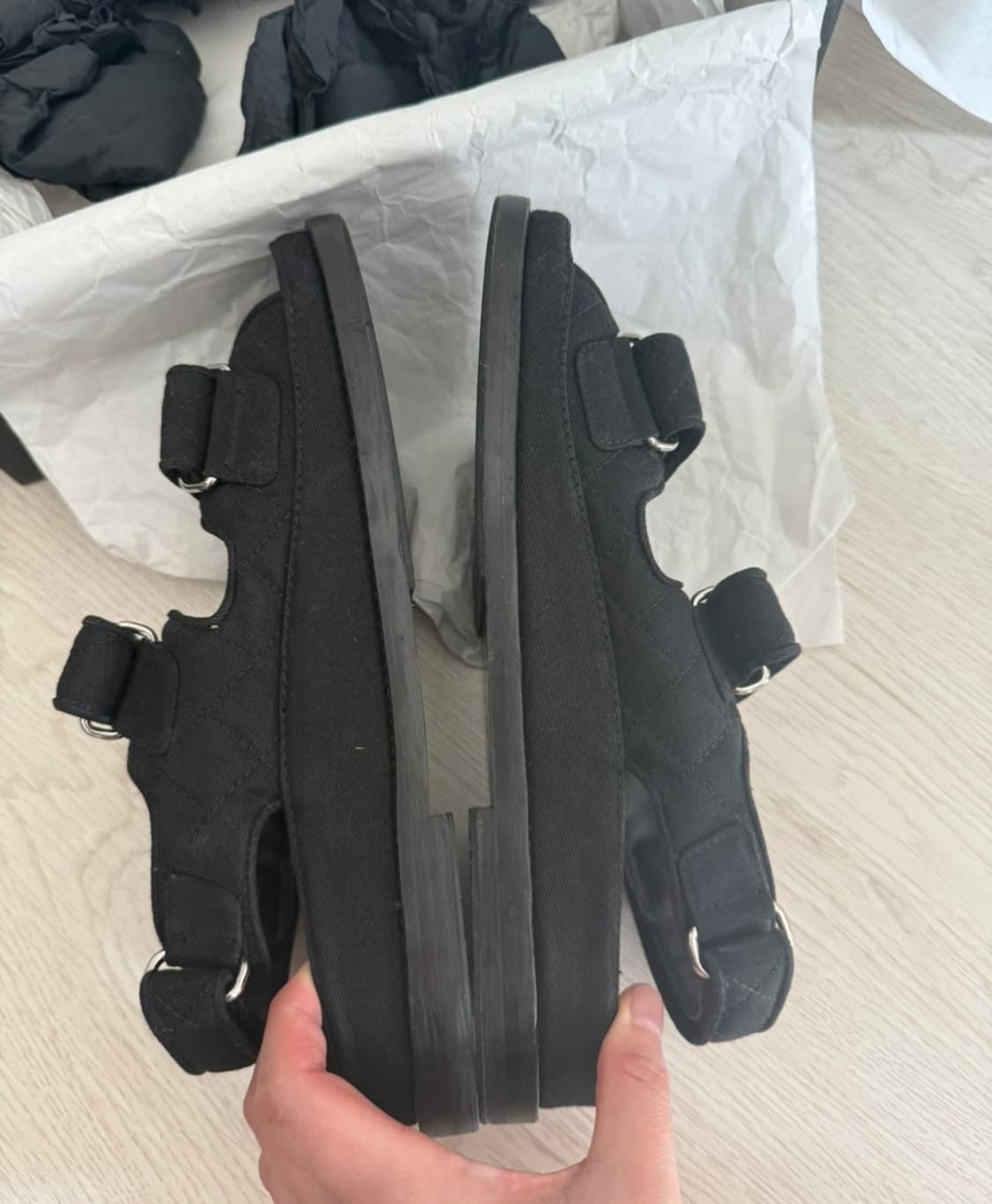 샤넬 믹스드파이버 벨크로 샌들230 상품이미지2