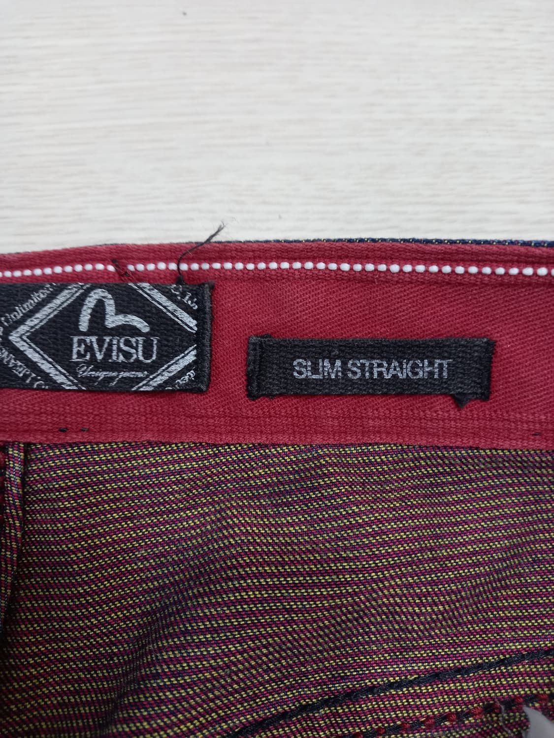 28 EVISU Kor 8포켓 워싱 스판 슬림일자진 28-950 상품이미지8