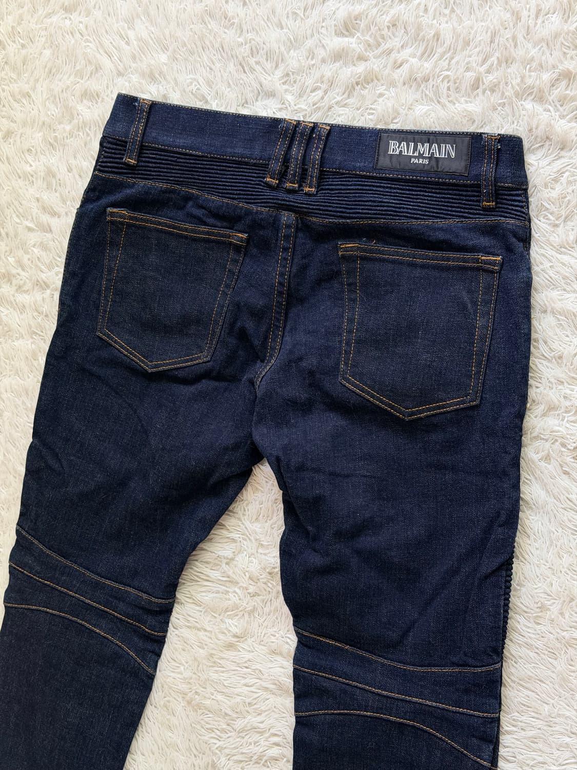 [정품] 발망(BALMAIN) 프리미엄 인디고 데님 바이커 진 상품이미지6