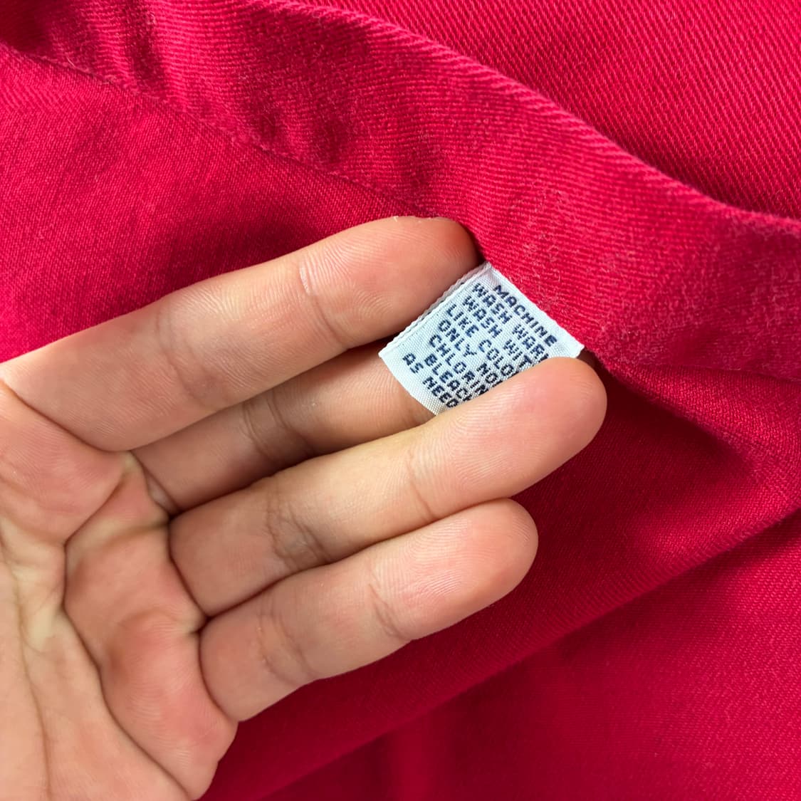 Polo  폴로 랄프로렌 90,s 자수 코튼 레드 셔츠  상품이미지5