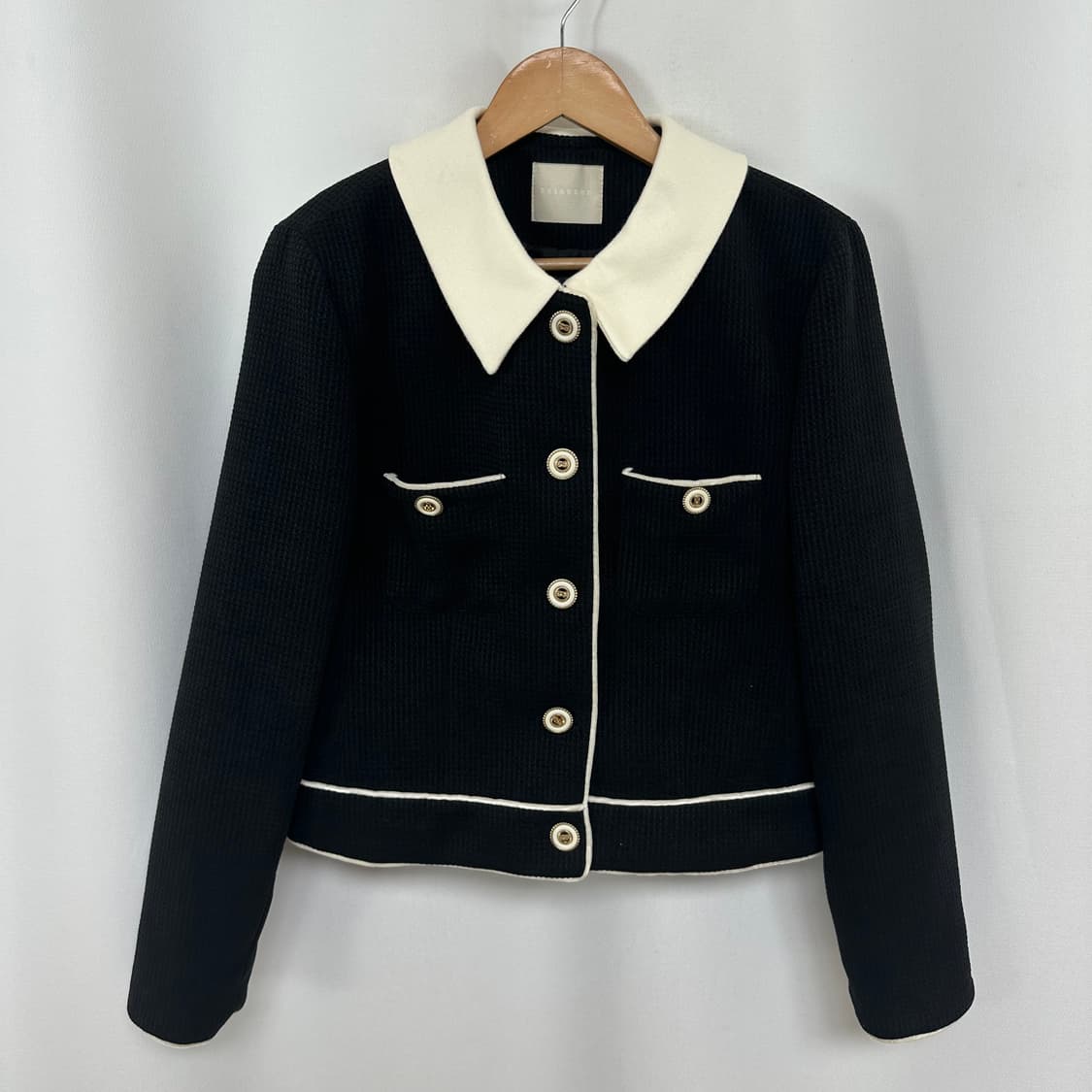 레인드롭 여성 금장 카라 자켓 ONE SIZE  상품이미지1