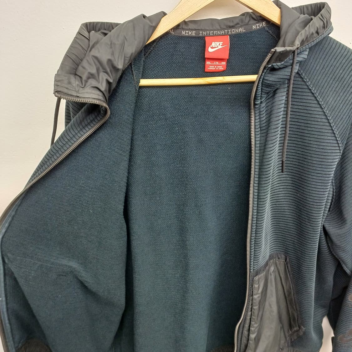 나이키 네이비 스트라이프 후드 집업 XXL 상품이미지3