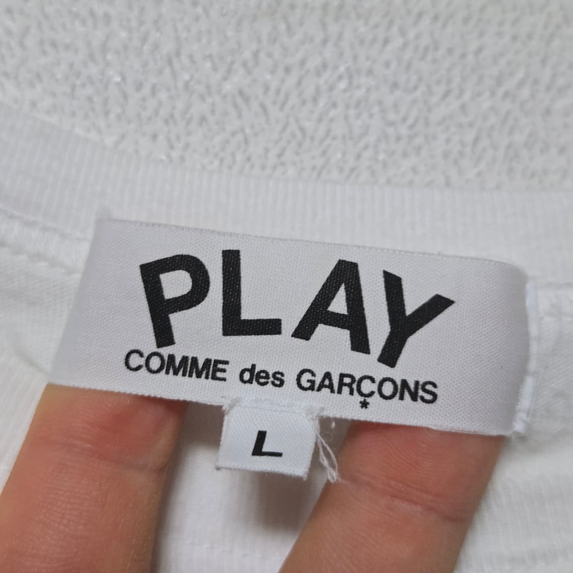 꼼데가르송 더블하트 티셔츠 / 여성 티셔츠/ 여자 티셔츠  상품이미지3