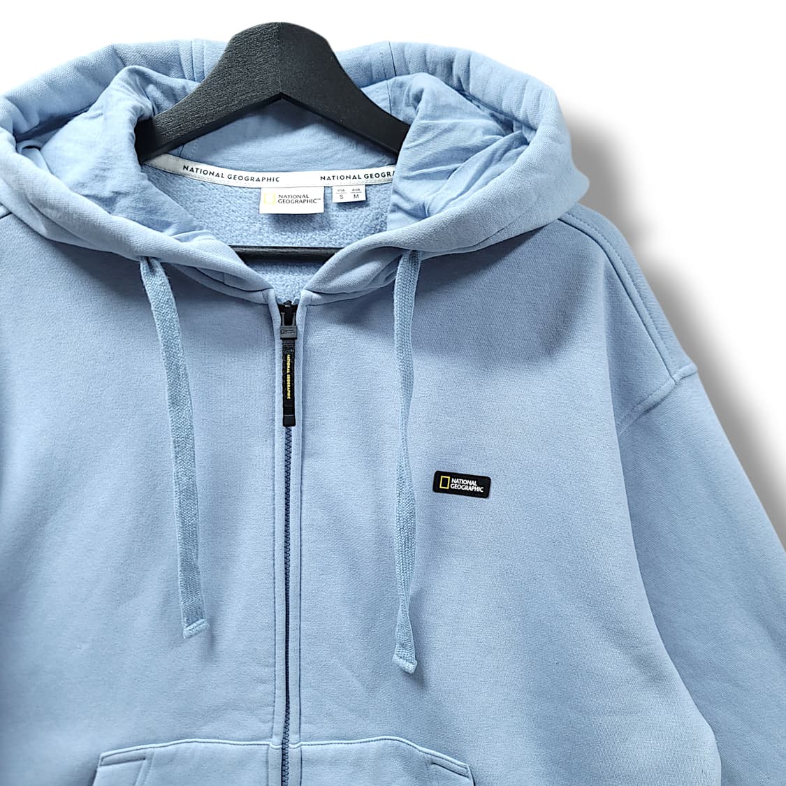 [M] 내셔널지오그래픽 스톰 블루 컴포터블 오버핏 후드집업 상품이미지3