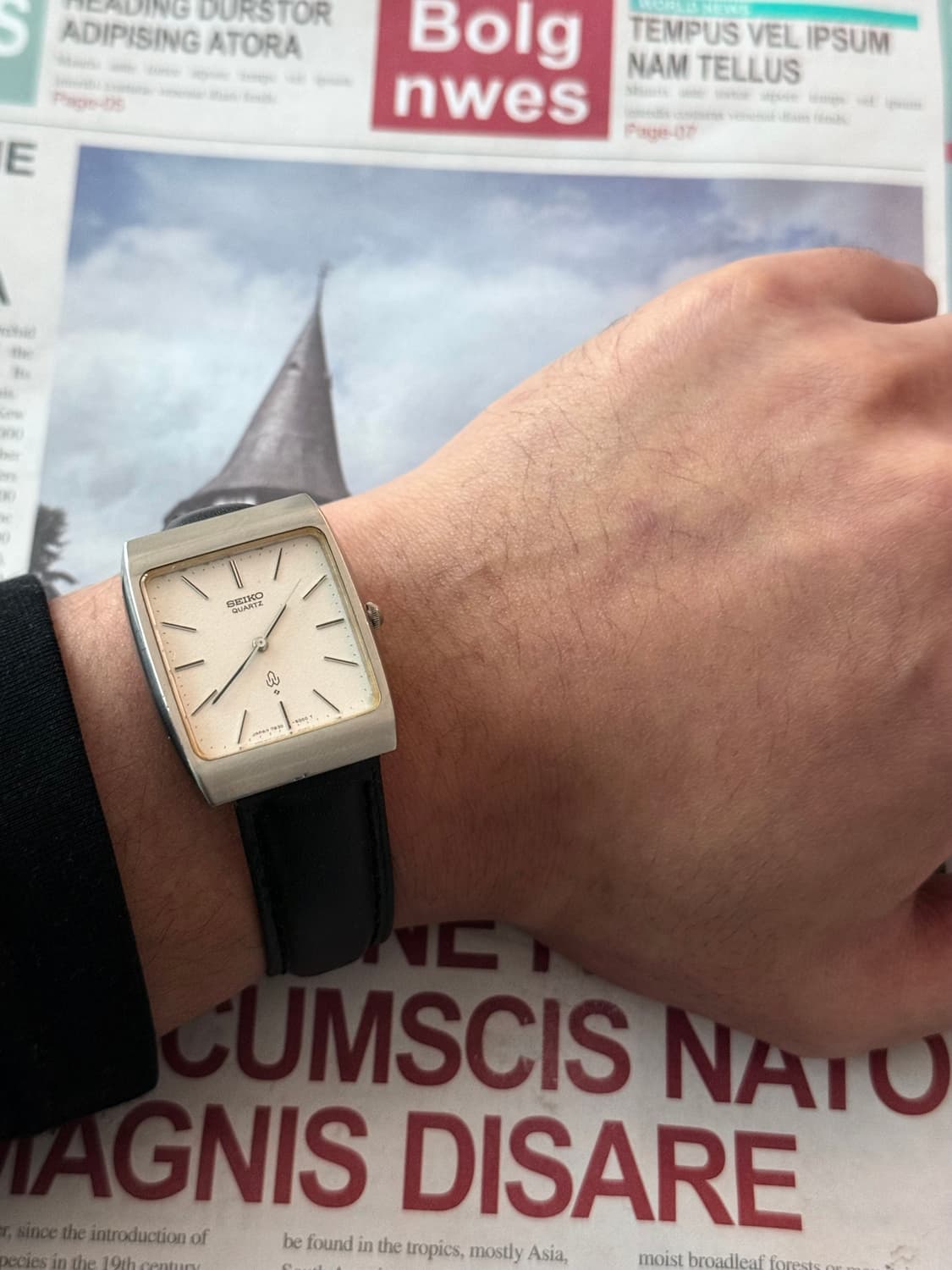 세이코 Seiko 쿼츠 스퀘어 상품이미지4