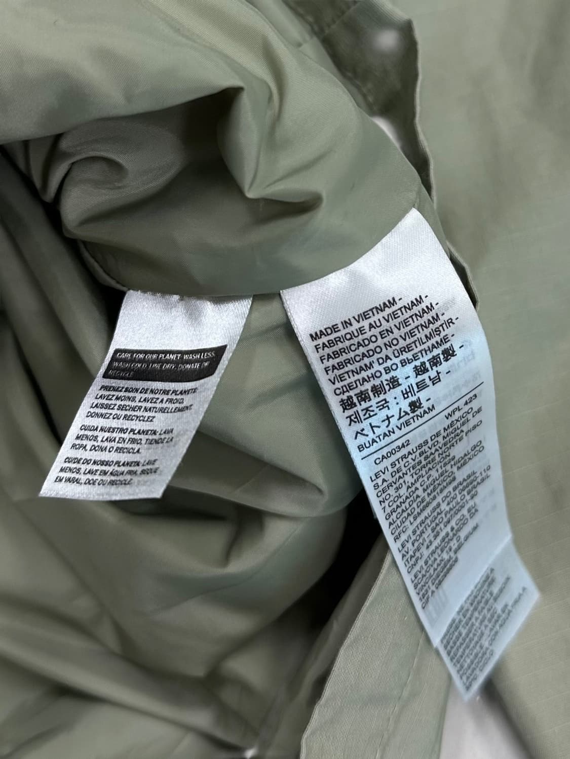 리바이스 야상 후드자켓 카키 (M~XL)  상품이미지7