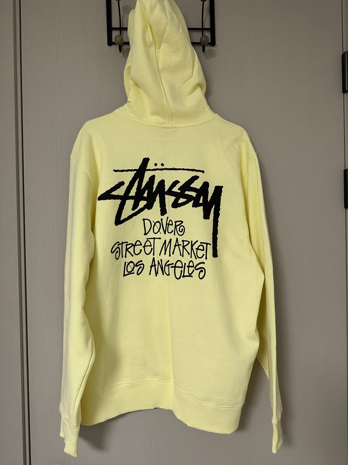스투시 도버 스트릿 LA 후드집업 페일 옐로우 상품이미지4