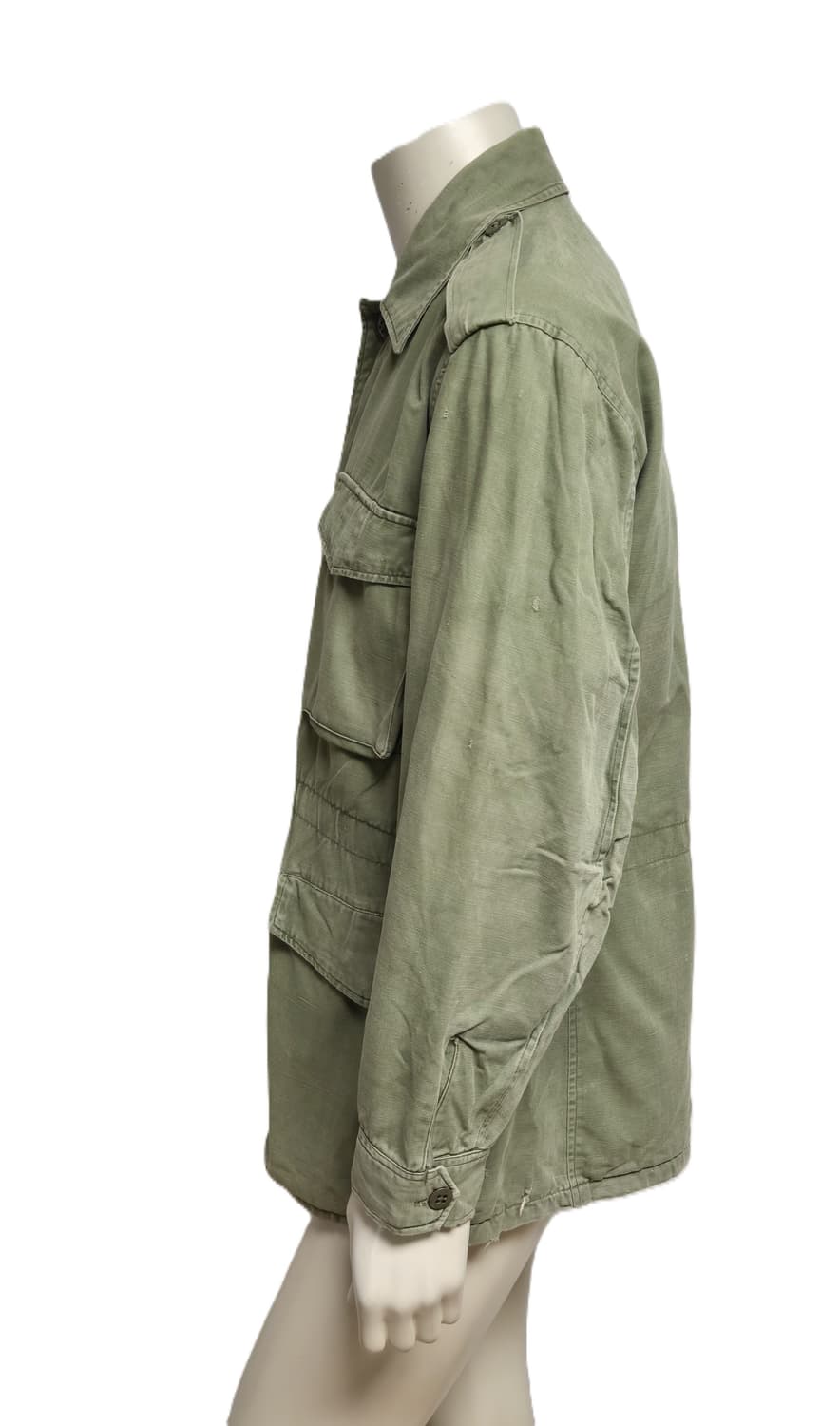 육군 구형 70년대 민무늬 야전상의 전투복 상의 자켓 (XL) 상품이미지2