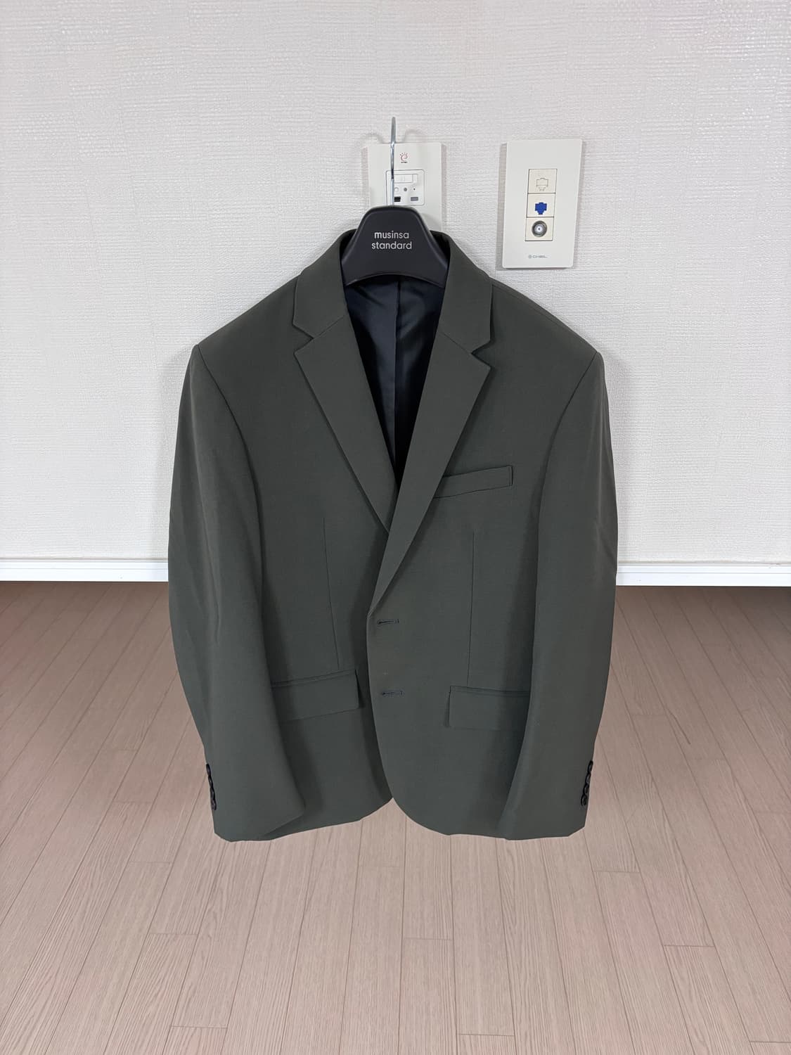 L 무신사스탠다드 라이트웨이트 블레이저 더스티 카키 상품이미지1