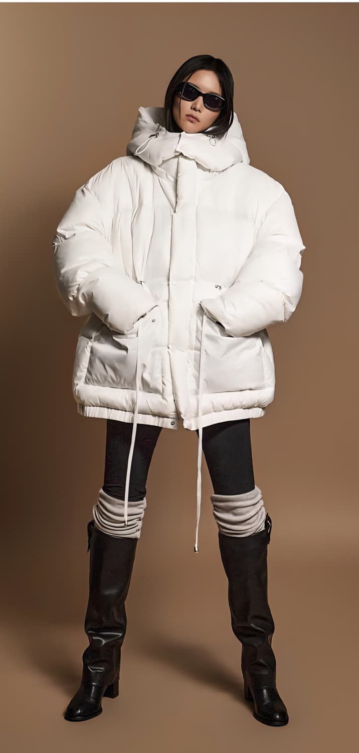 엘프 후드 패딩 점퍼 상품이미지4