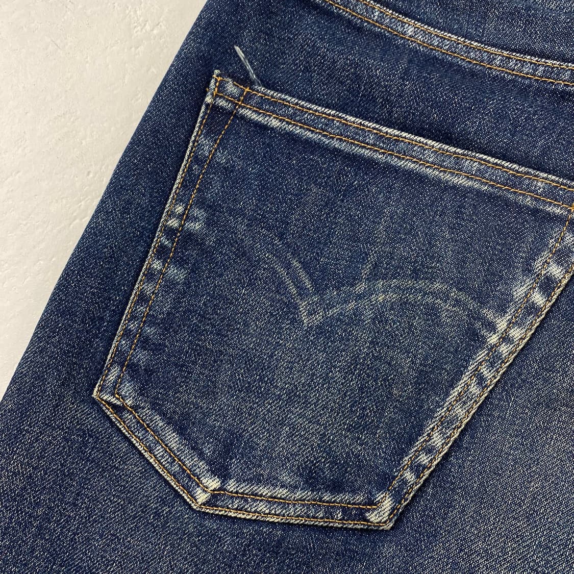 리바이스 502 빅E 재팬 메이드 블루탭 셀비지 데님 진 (32) 상품이미지5