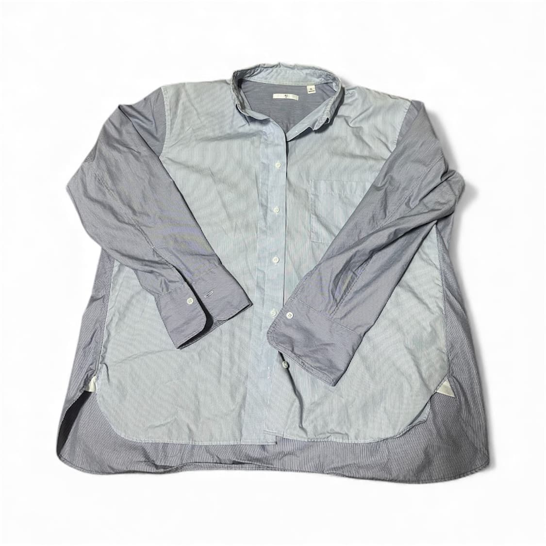 유니클로 질샌더 스트라이프셔츠 XL 상품이미지1