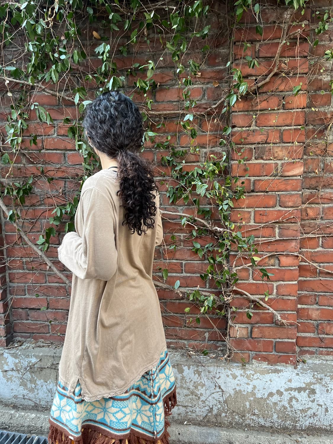 Drugstores 인디안 캐릭터 긴팔 미디 원피스 상품이미지4