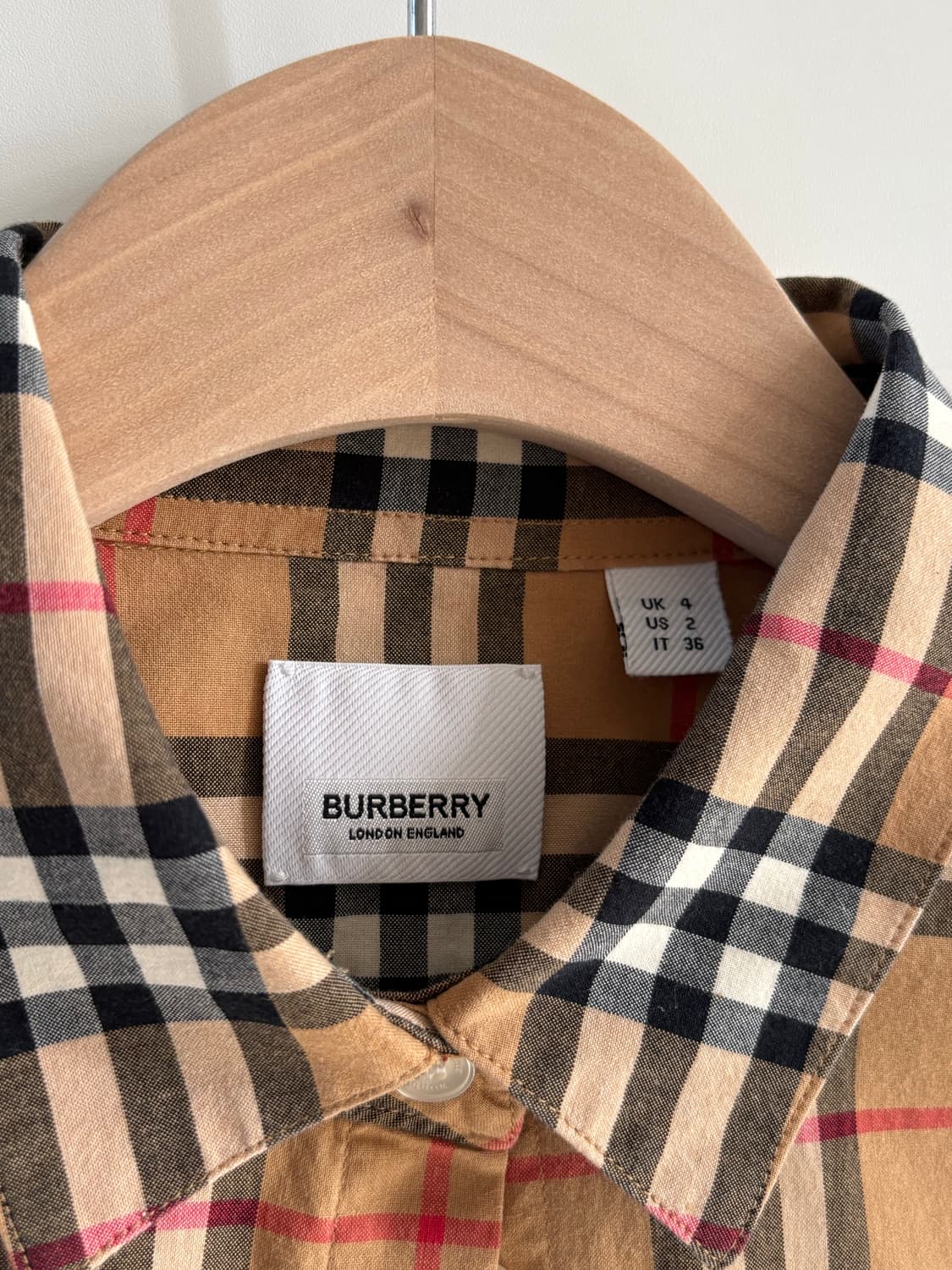 Burberry 버버리 릴렉스드 핏 체크 셔츠  상품이미지8
