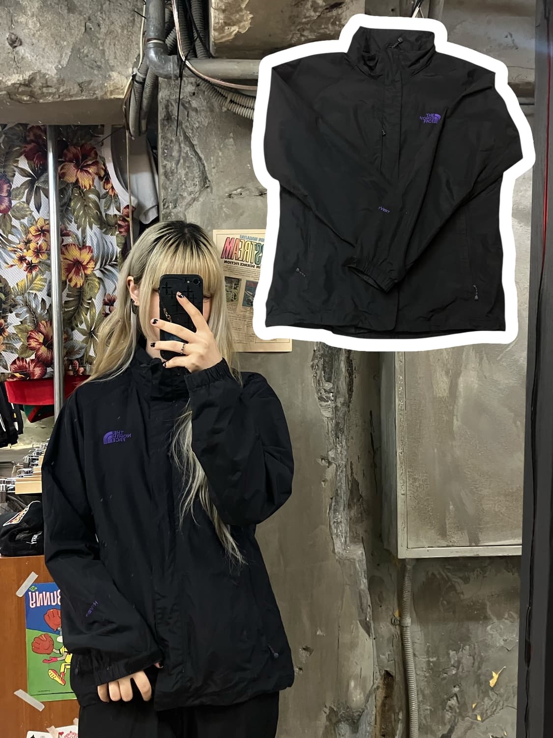 노스페이스 점퍼 블랙 XL  #csz1143 상품이미지1