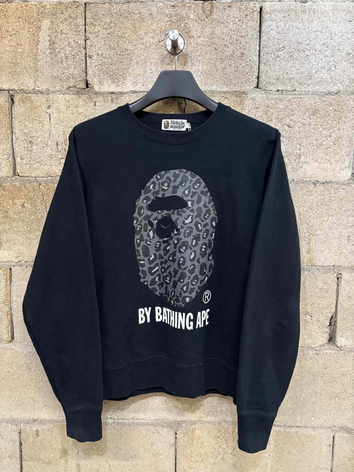 배이프 빅 에이프 헤드 레오파드 맨투맨 상품이미지2