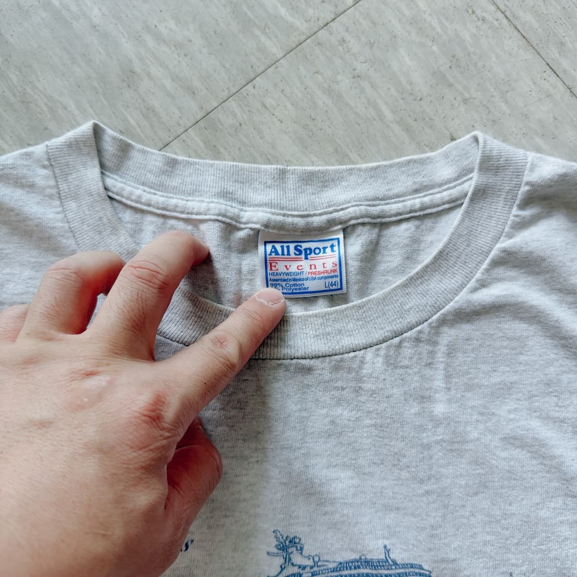 90s MADE IN USA 빈티지 포트 오브 콜 크루즈 티셔츠 상품이미지4