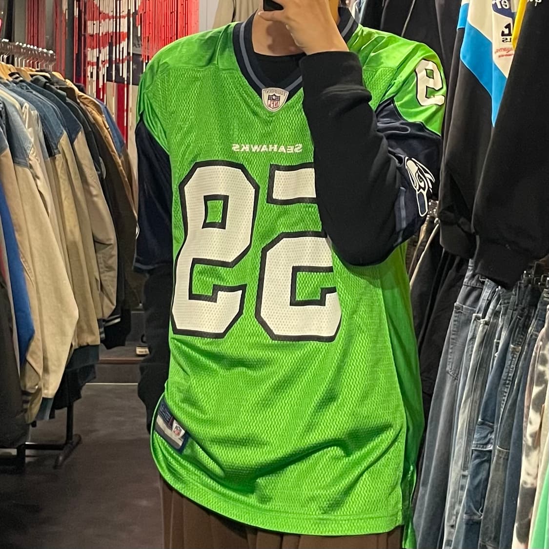 [IM]NFL X Reebok 그린 SEAHAWKS No.59 CURRY 상품이미지4