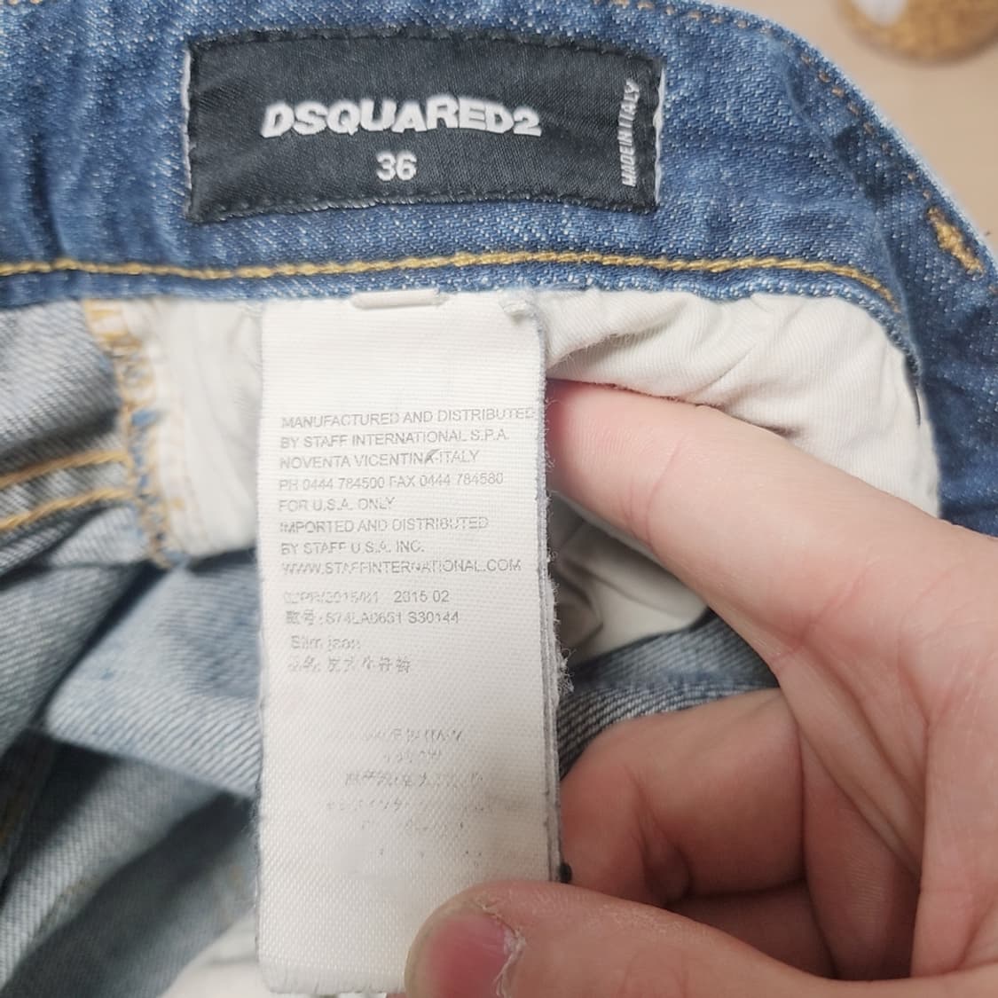 [36] 디스퀘어드2 데님 청바지 워싱진 상품이미지4