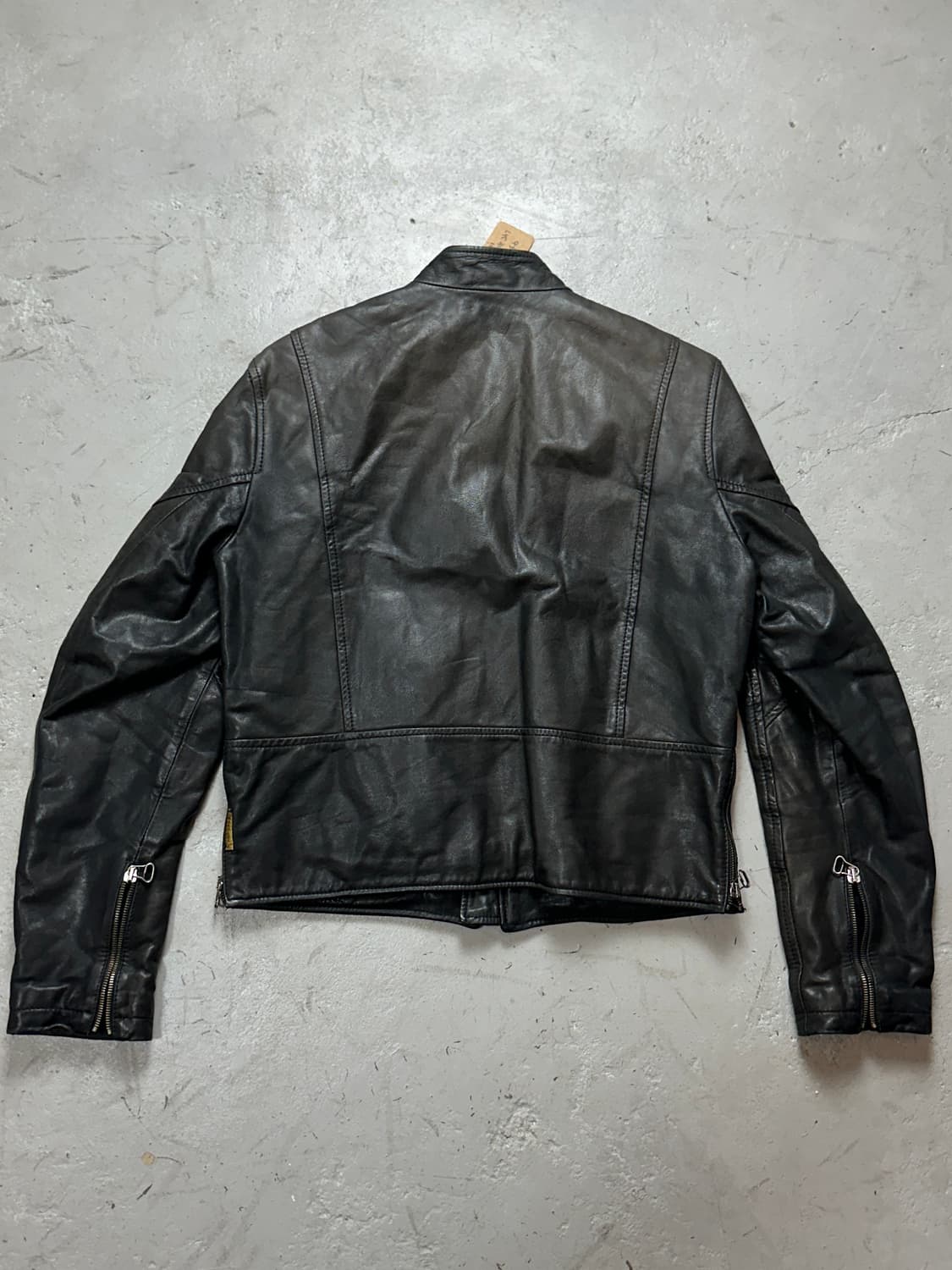 00's 아르마니 고트스킨 레더 자켓 빈티지 바이커 카페레이서 자켓 상품이미지4