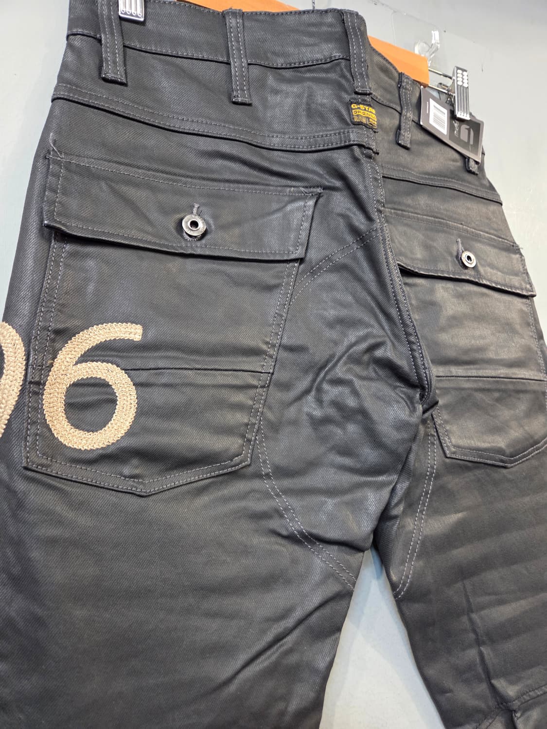 G-Star RAW 블랙 코팅진(W28/L30) 상품이미지7