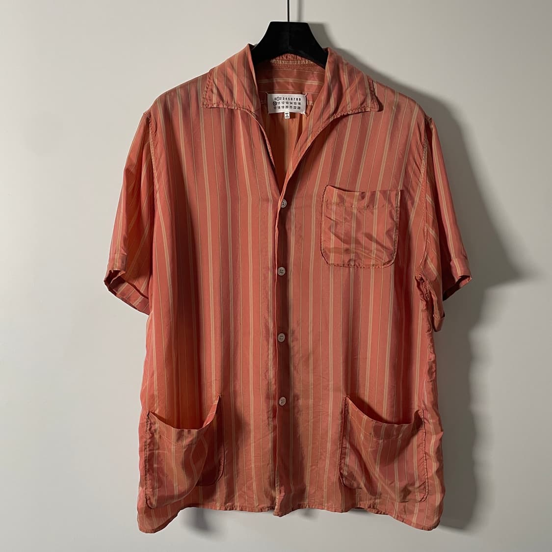 마르지엘라 스트라이프 레이온 트윌셔츠 (on.208)   상품이미지1