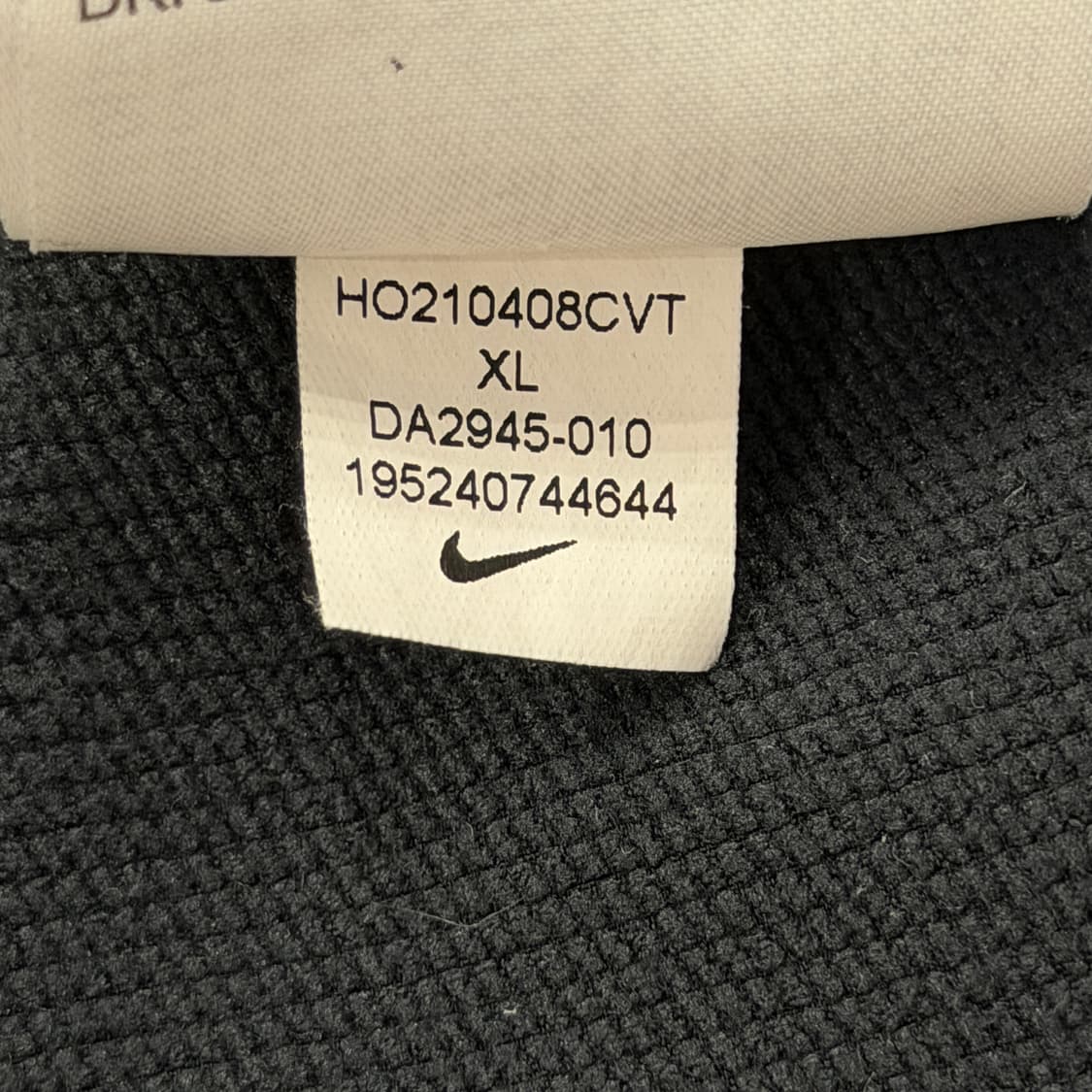 나이키 레펠 베이퍼 하프 반집업 긴팔티 블랙 XL 상품이미지8