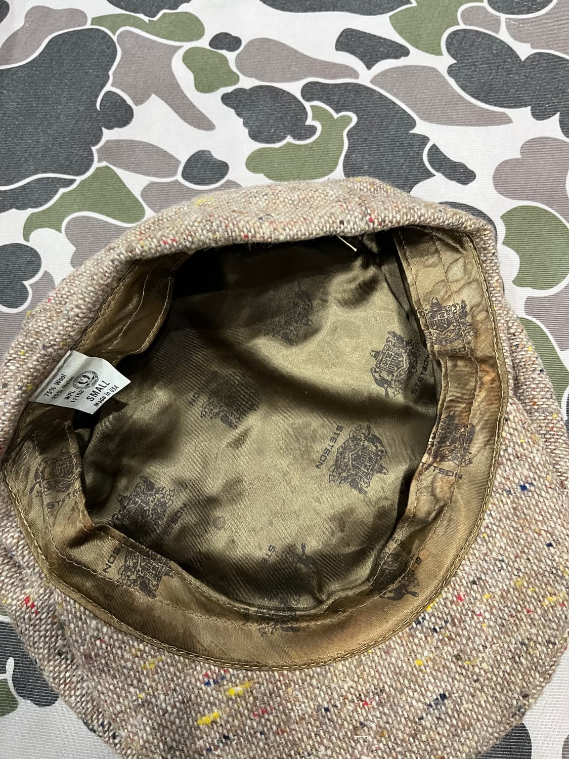 Stetson 스텟슨 울 트위드 헌팅캡 모자 MADE IN USA (S) 상품이미지5