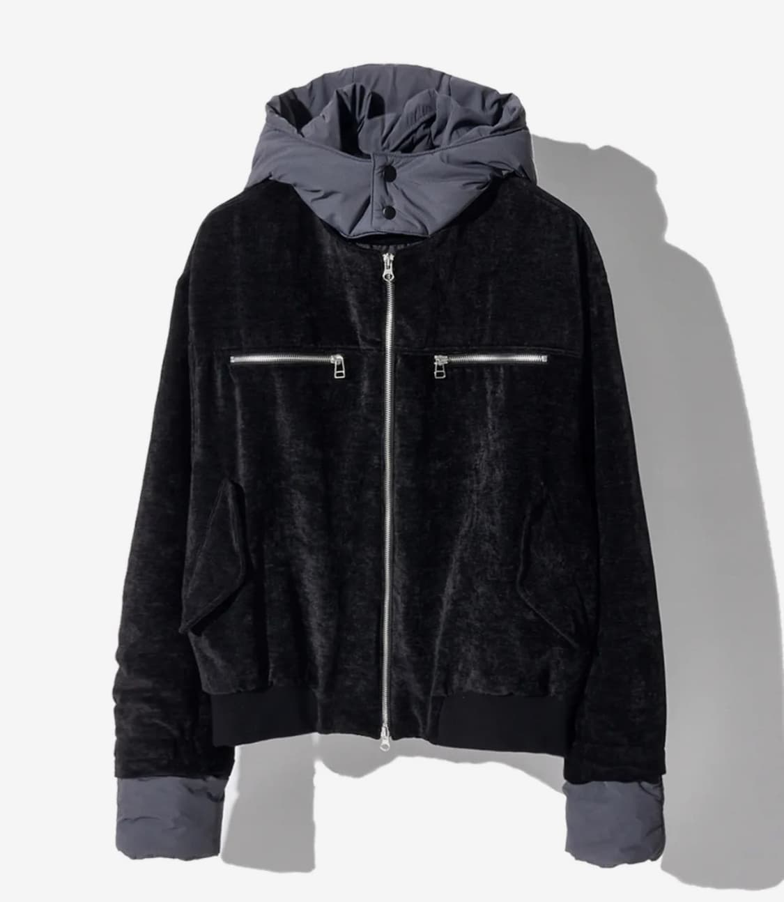 코드 멜로 디테치드 키트 벨루어 자켓 상품이미지1