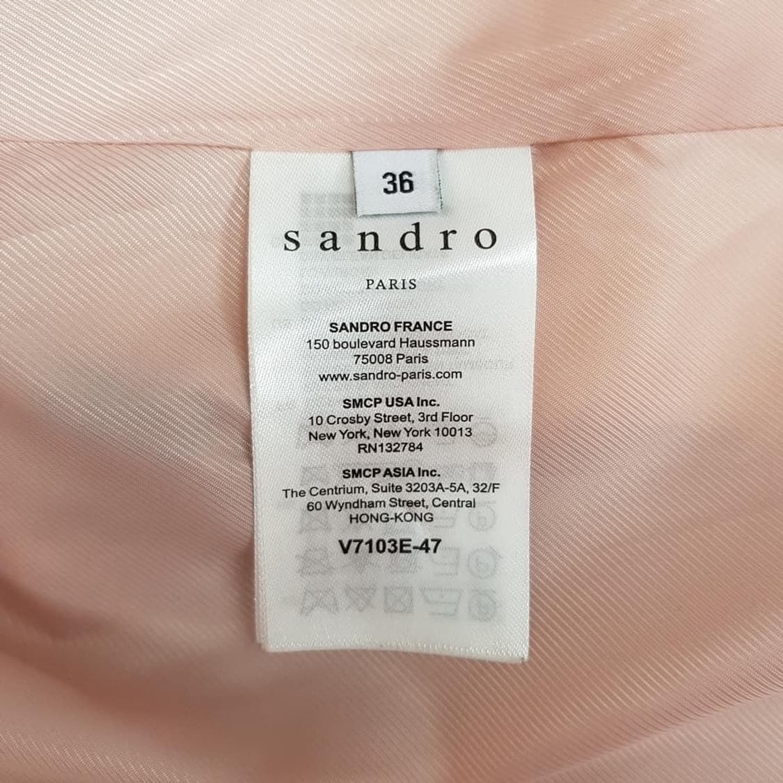 산드로 하운드투스 체크 자켓 36사이즈 상품이미지8