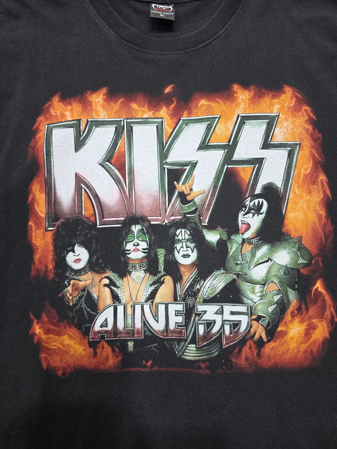 Rockvolution 락볼루션 kiss 락밴드 락티 반팔티 XL 상품이미지4