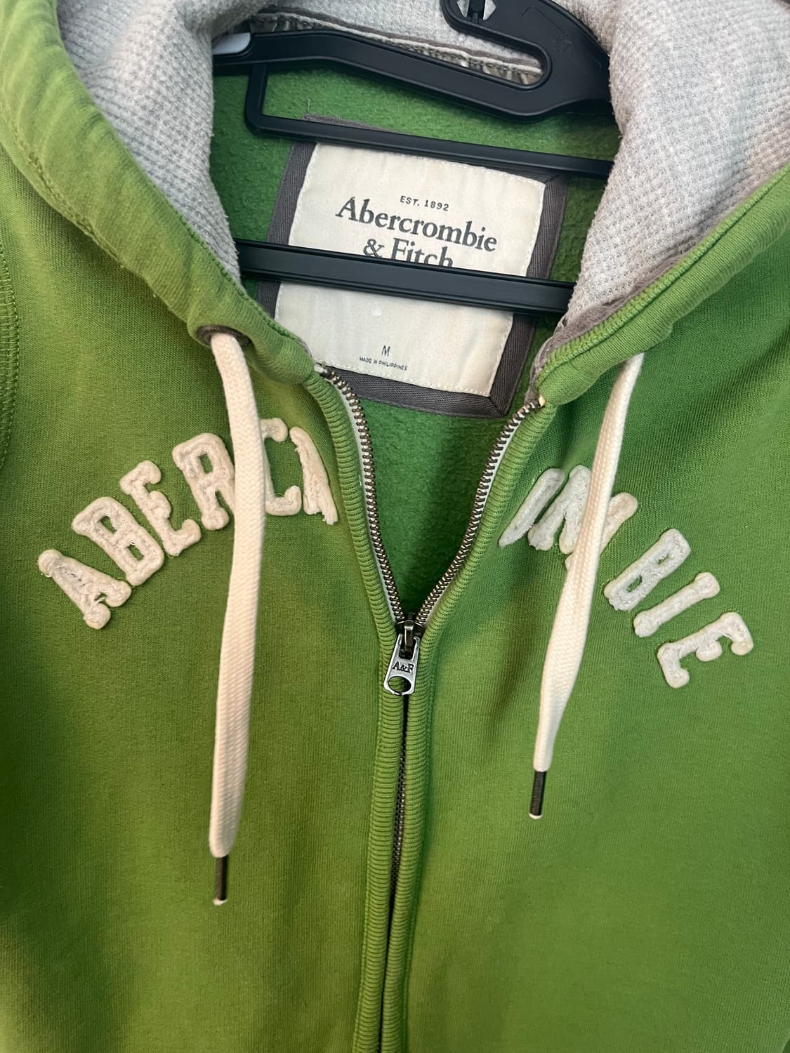 아베크롬비 스펠로고 말차 후드집업 [M] 상품이미지4