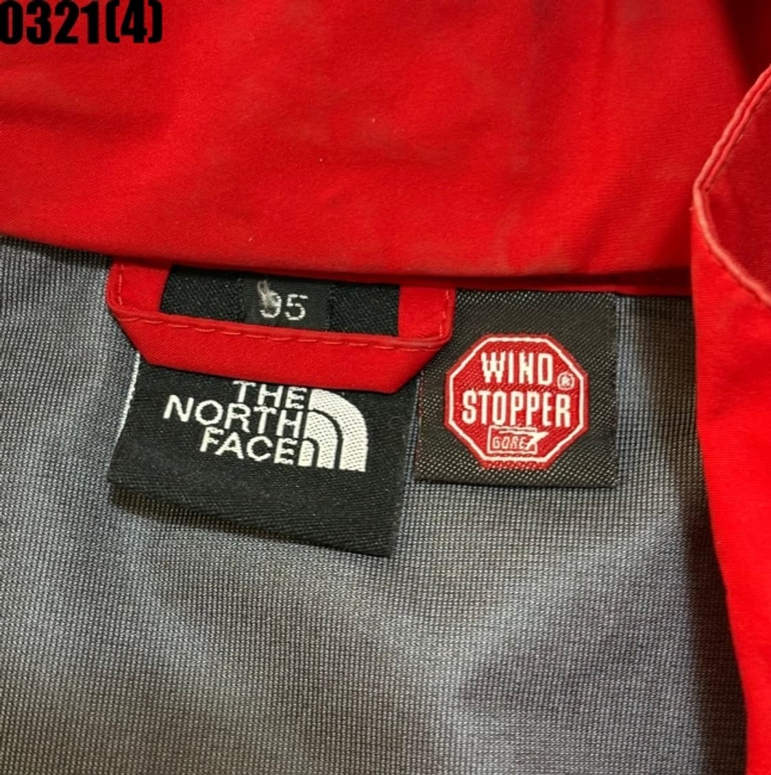 95 노스페이스 레드 바람막이 자켓 0321(4) 상품이미지5